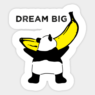 Dream Big Panda Sticker